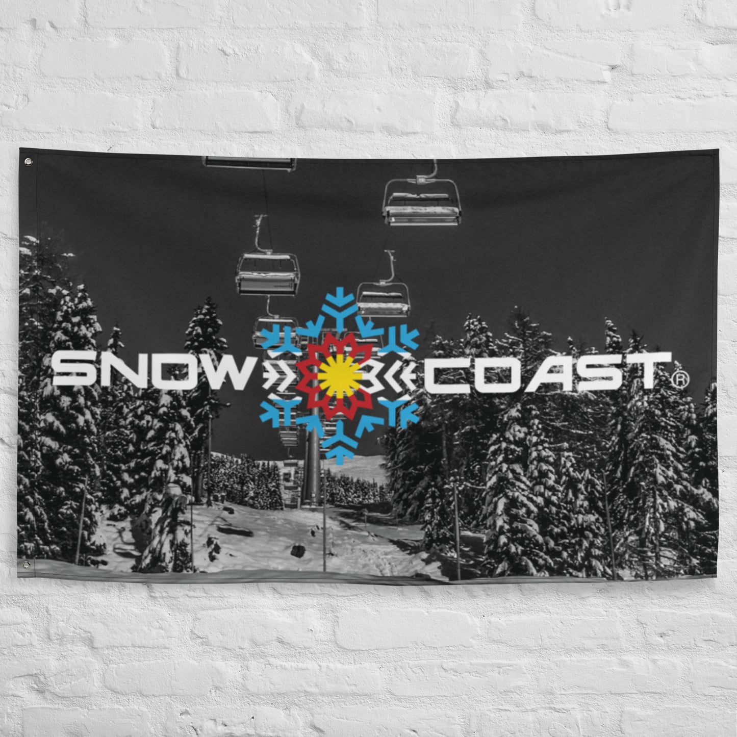 Snow Coast Light Blue Chair Lift Flag