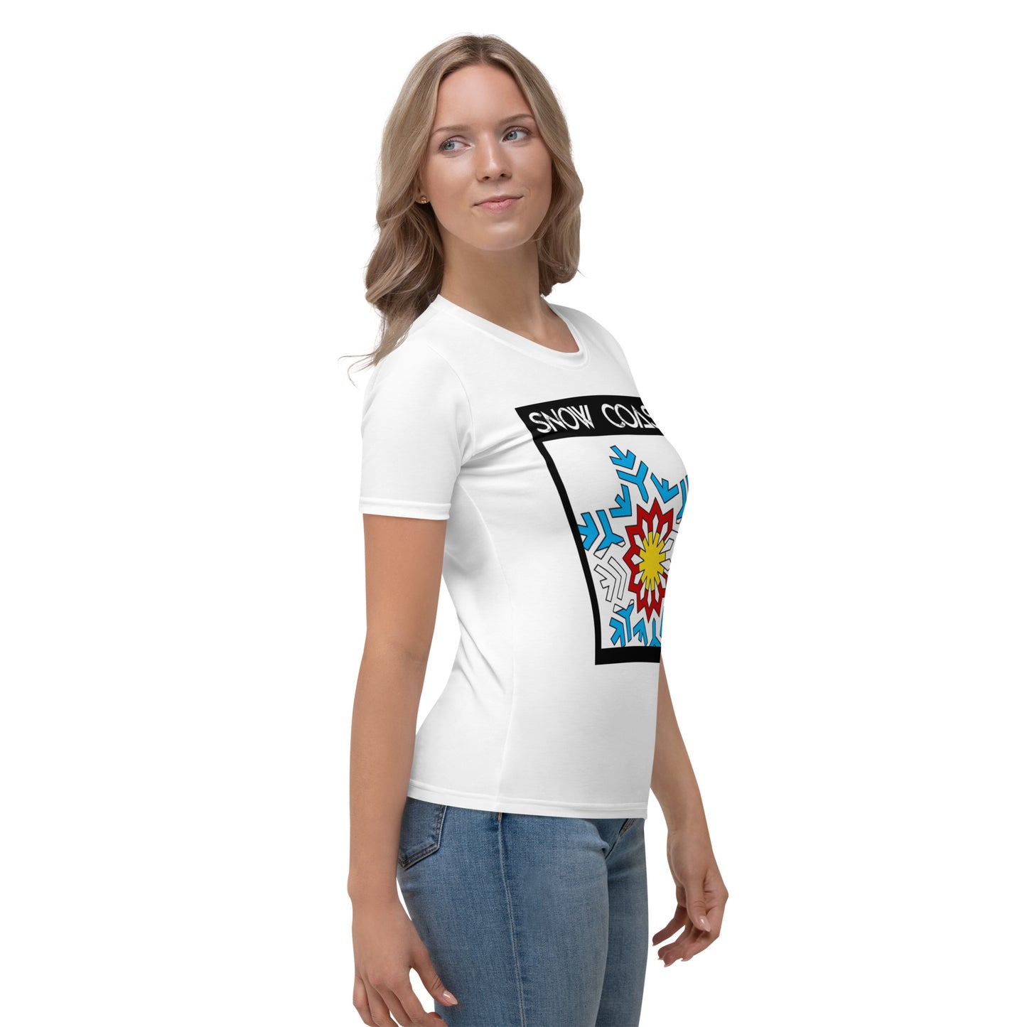 Women's Light Blue Snow Coast T-shirt