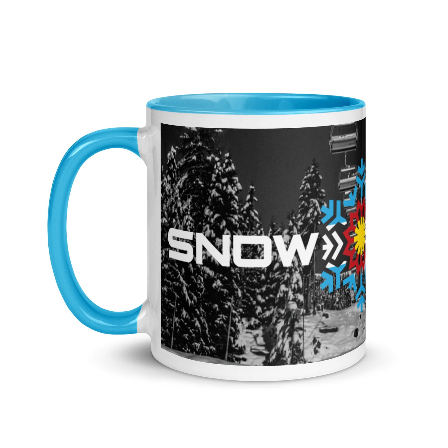 Snow Coast Light Blue Chair Lift Mug