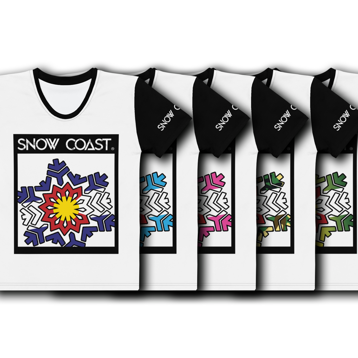 Women's White Snow Coast Crusin T-shirt