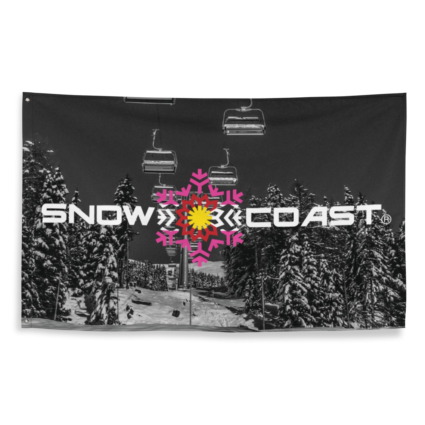 Snow Coast Pink Chair Lift Flag