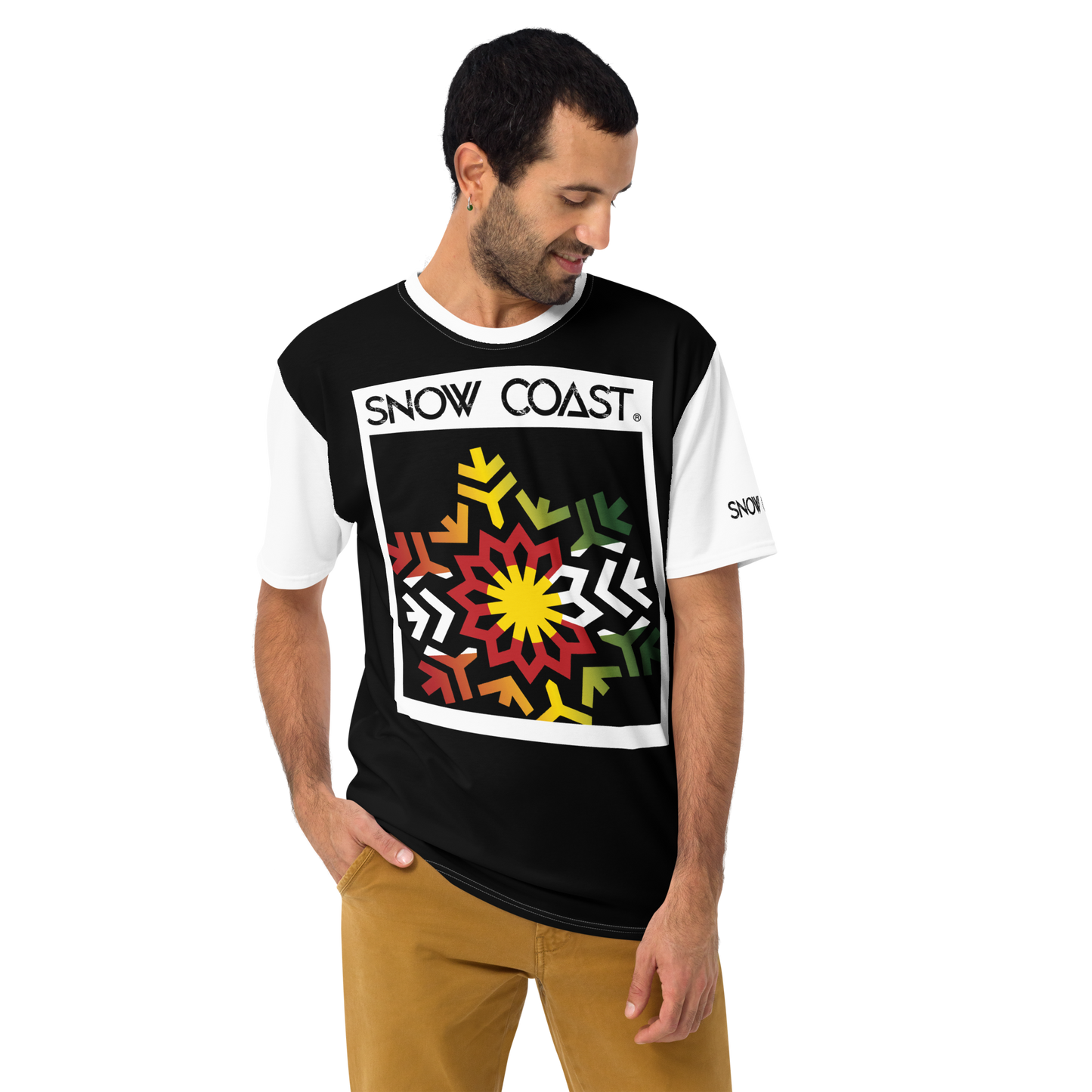 Men's Black Snow Coast Crusin t-shirt