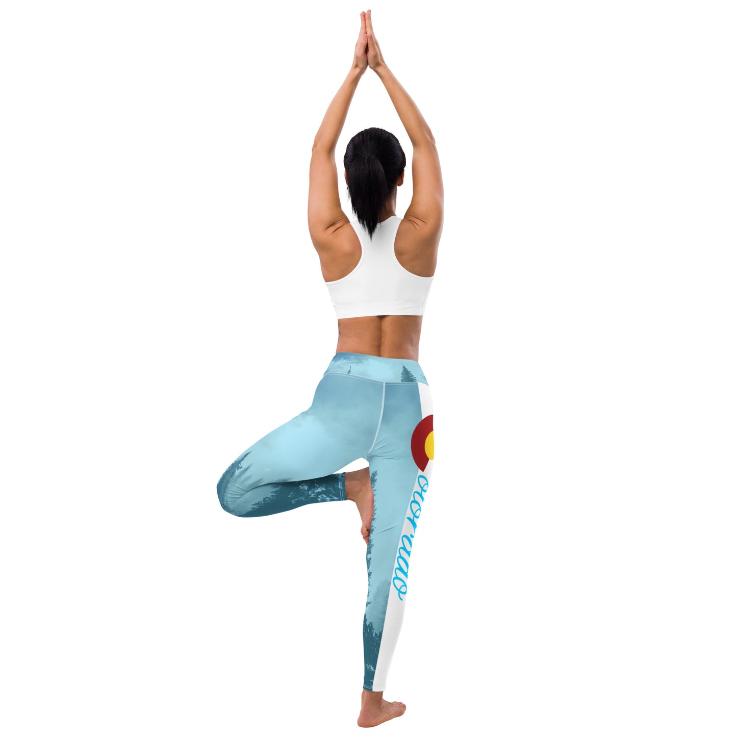Colorado Yoga Leggings Light Blue