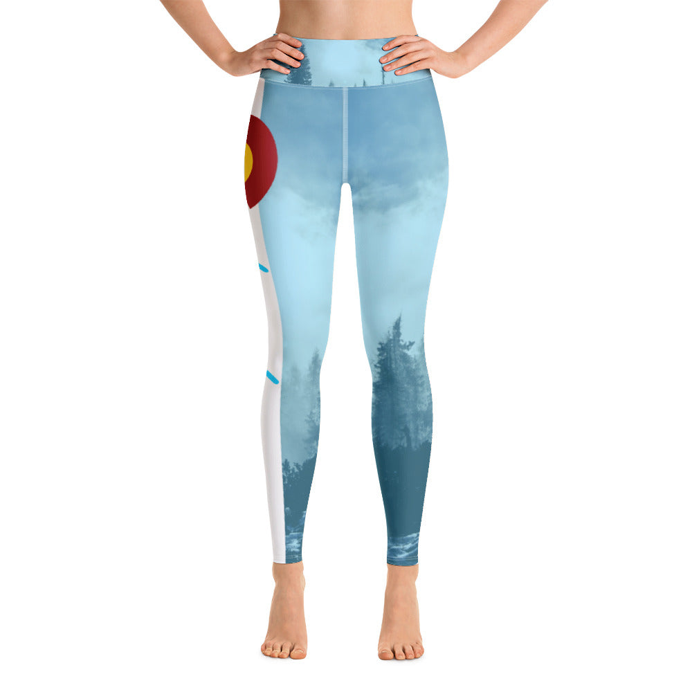 Colorado Yoga Leggings Light Blue