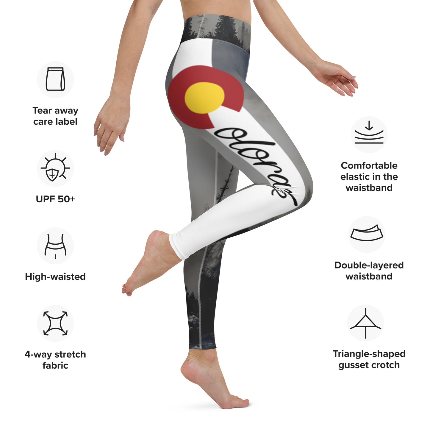 Colorado Yoga Leggings Black
