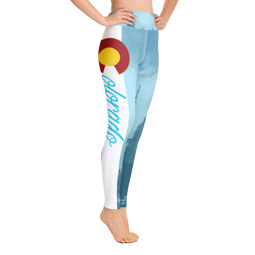 Colorado Yoga Leggings Light Blue