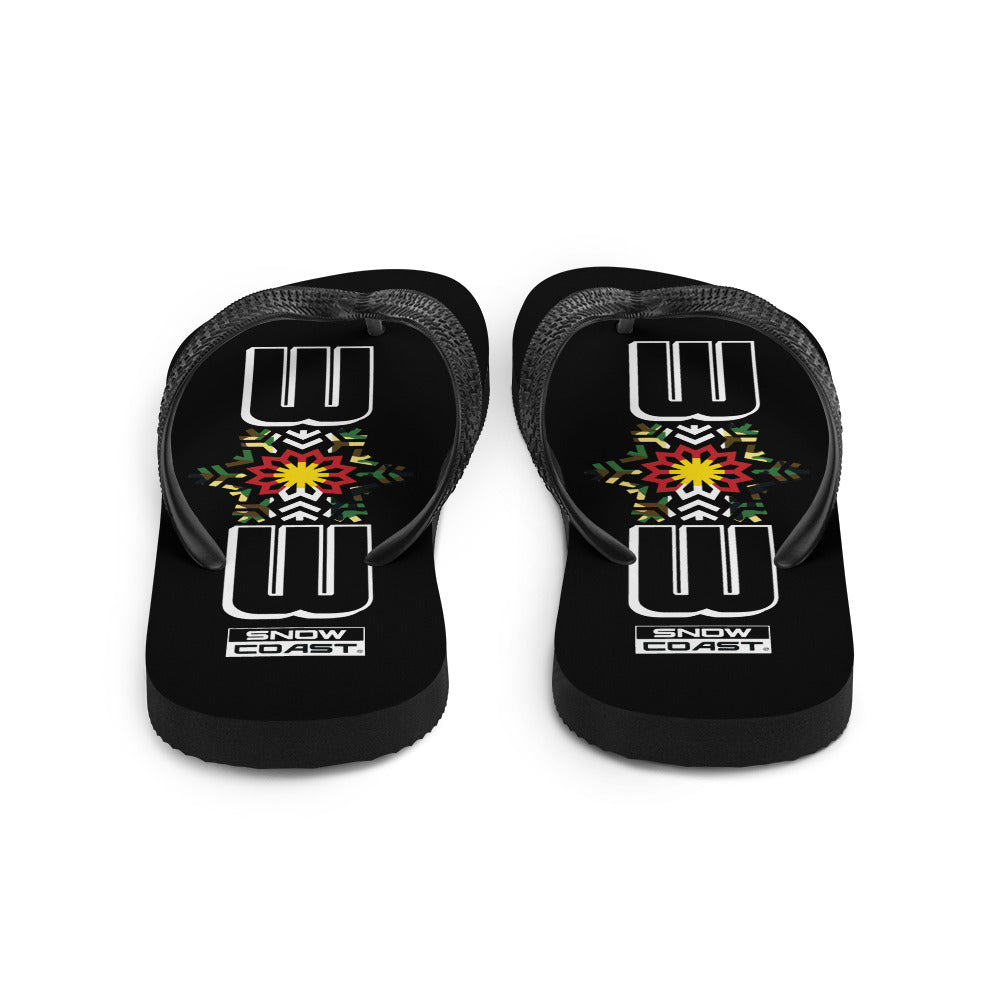 Camo 303 Black Flip-Flops