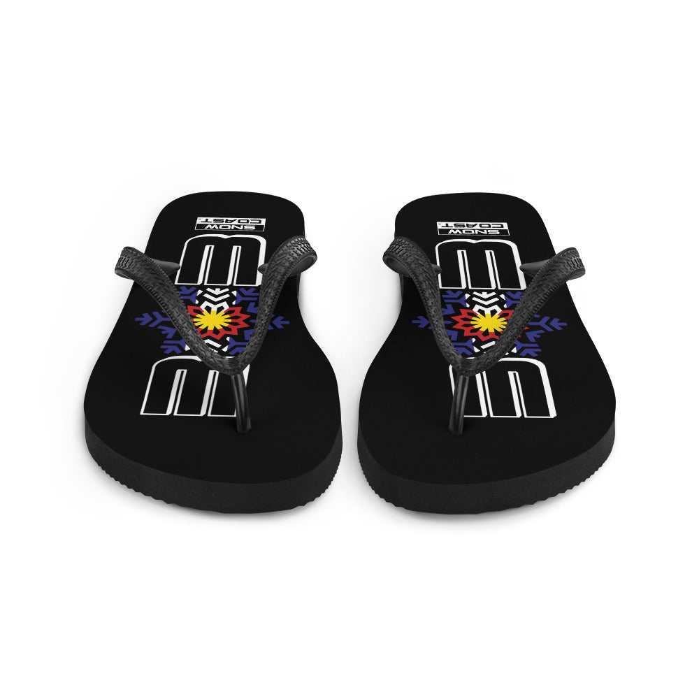 OG Blue 303 Black Flip-Flops