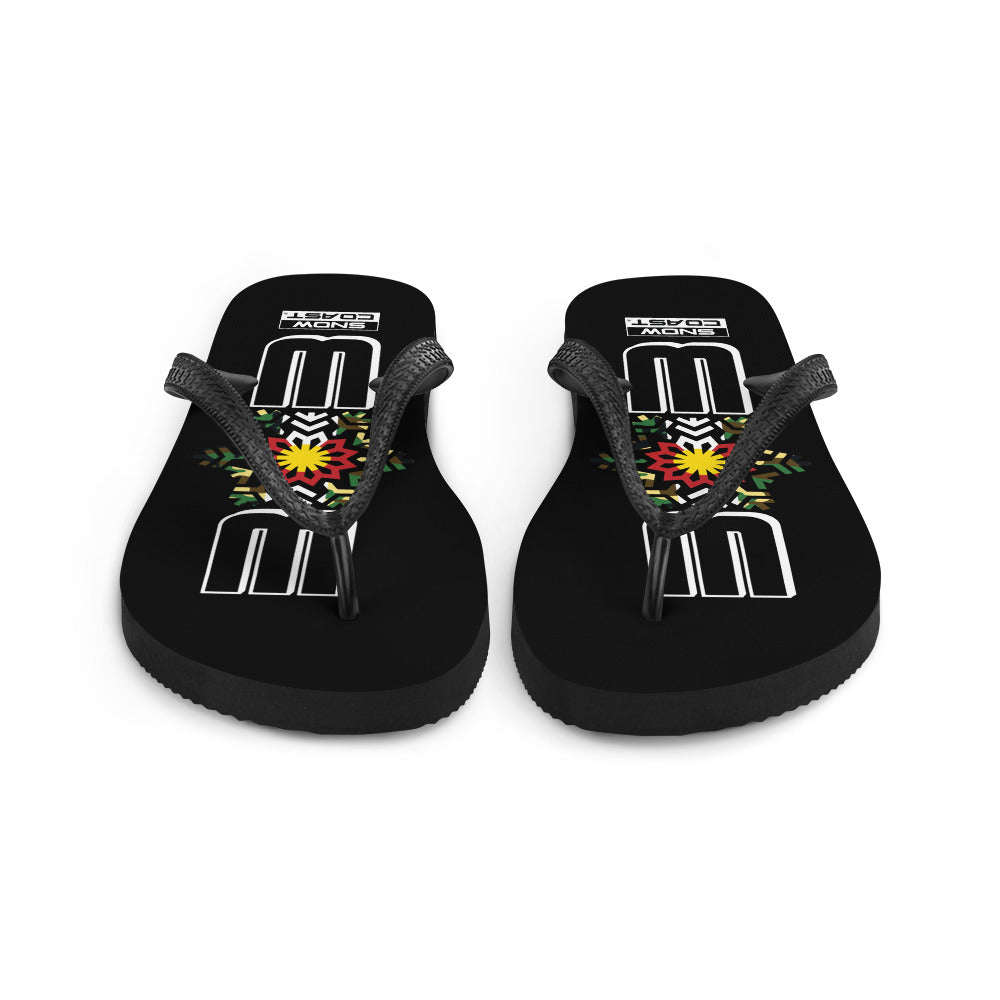 Camo 303 Black Flip-Flops