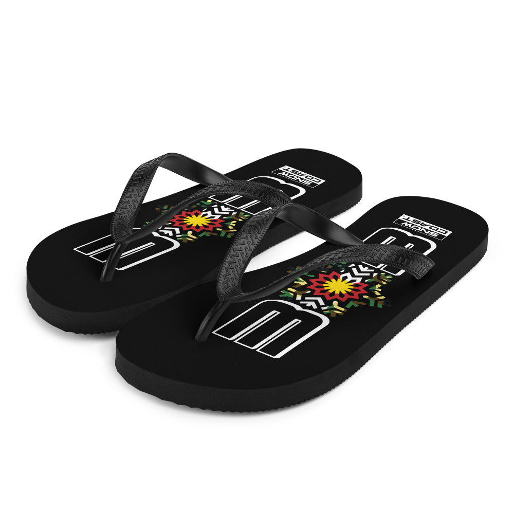 Camo 303 Black Flip-Flops