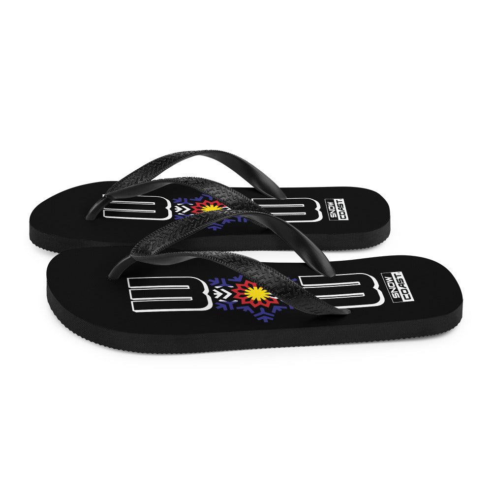 OG Blue 303 Black Flip-Flops