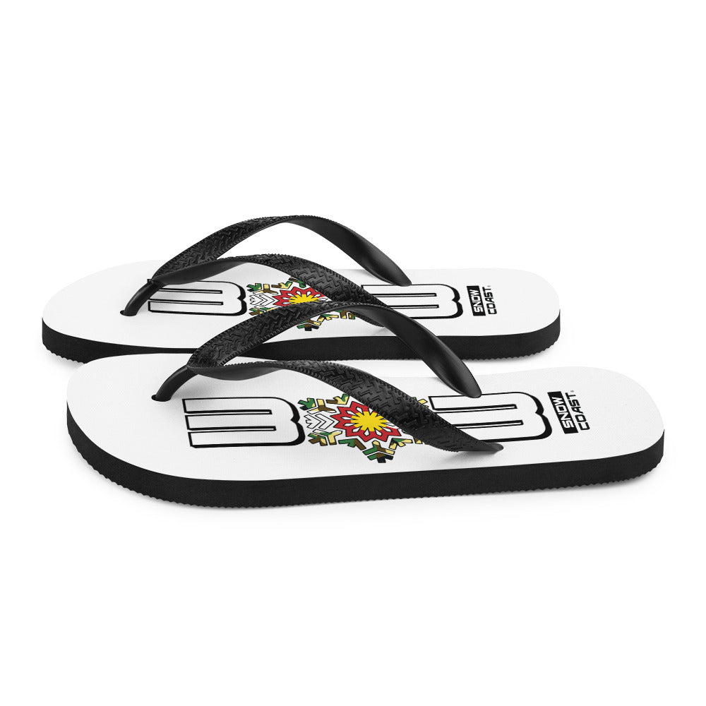 Camo 303 White Flip-Flops