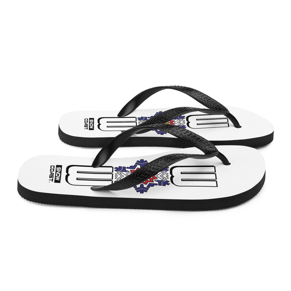 OG Blue 303 White Flip-Flops