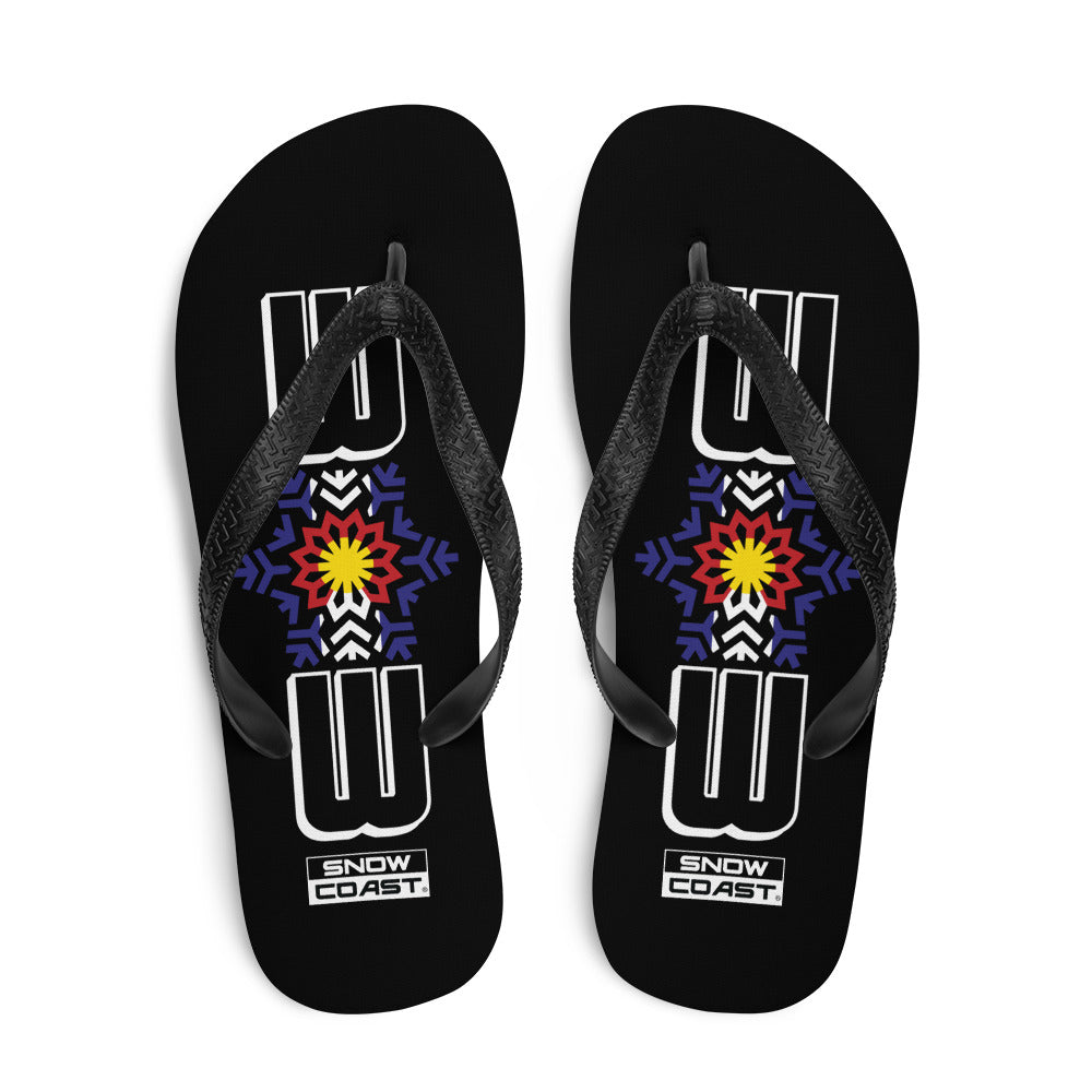 OG Blue 303 Black Flip-Flops