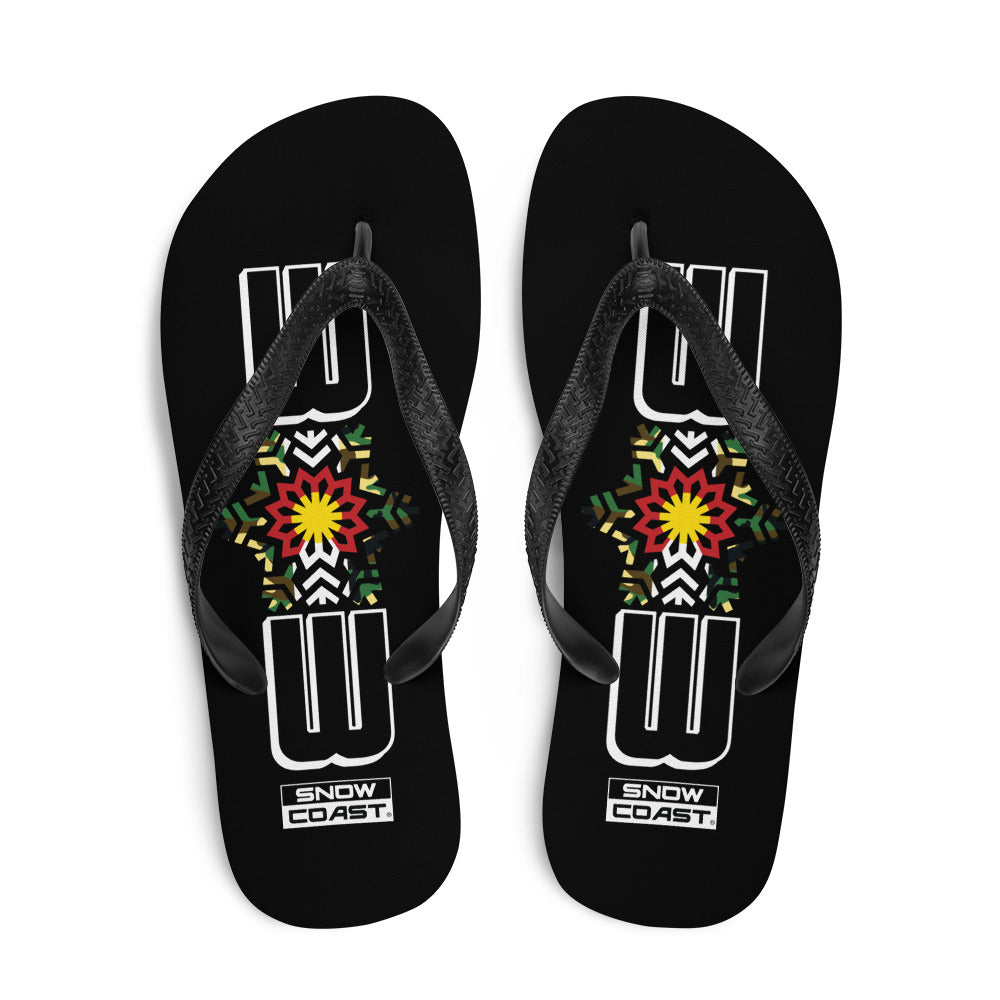 Camo 303 Black Flip-Flops