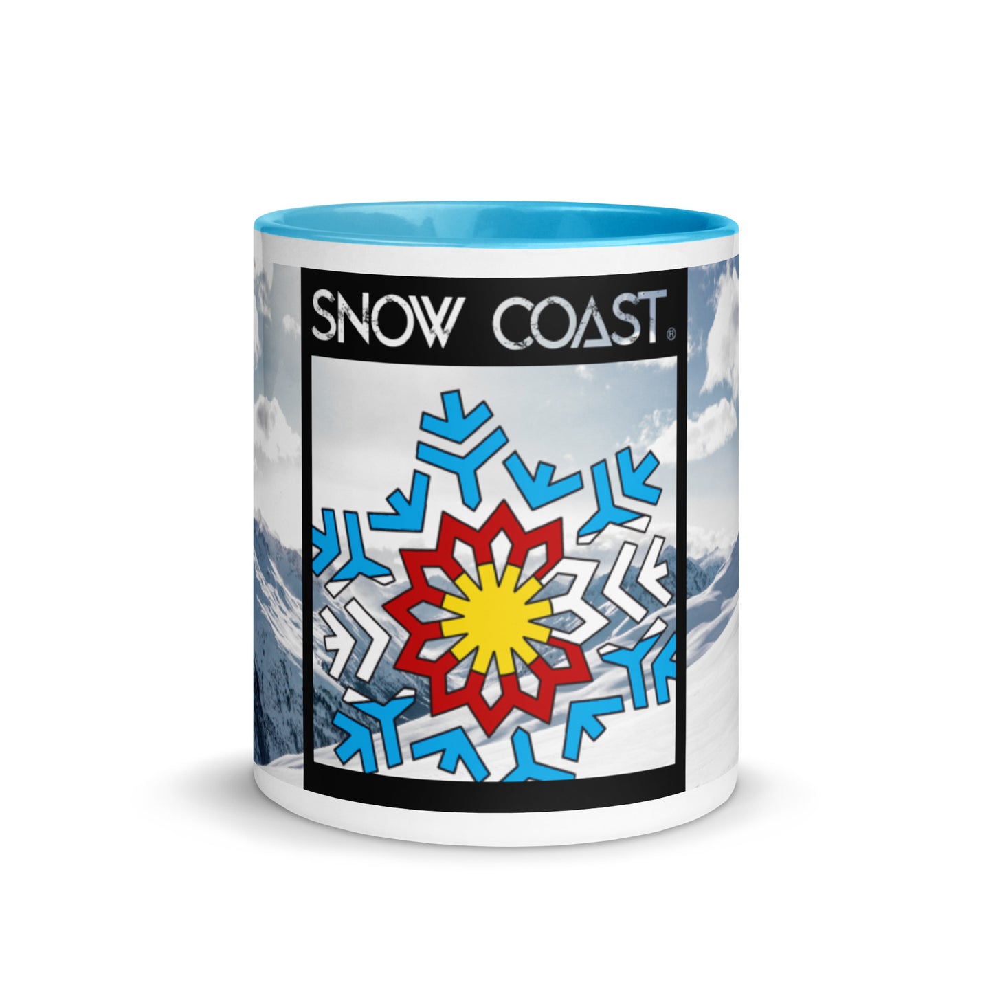Snow Coast Light Blue Mountain Mug