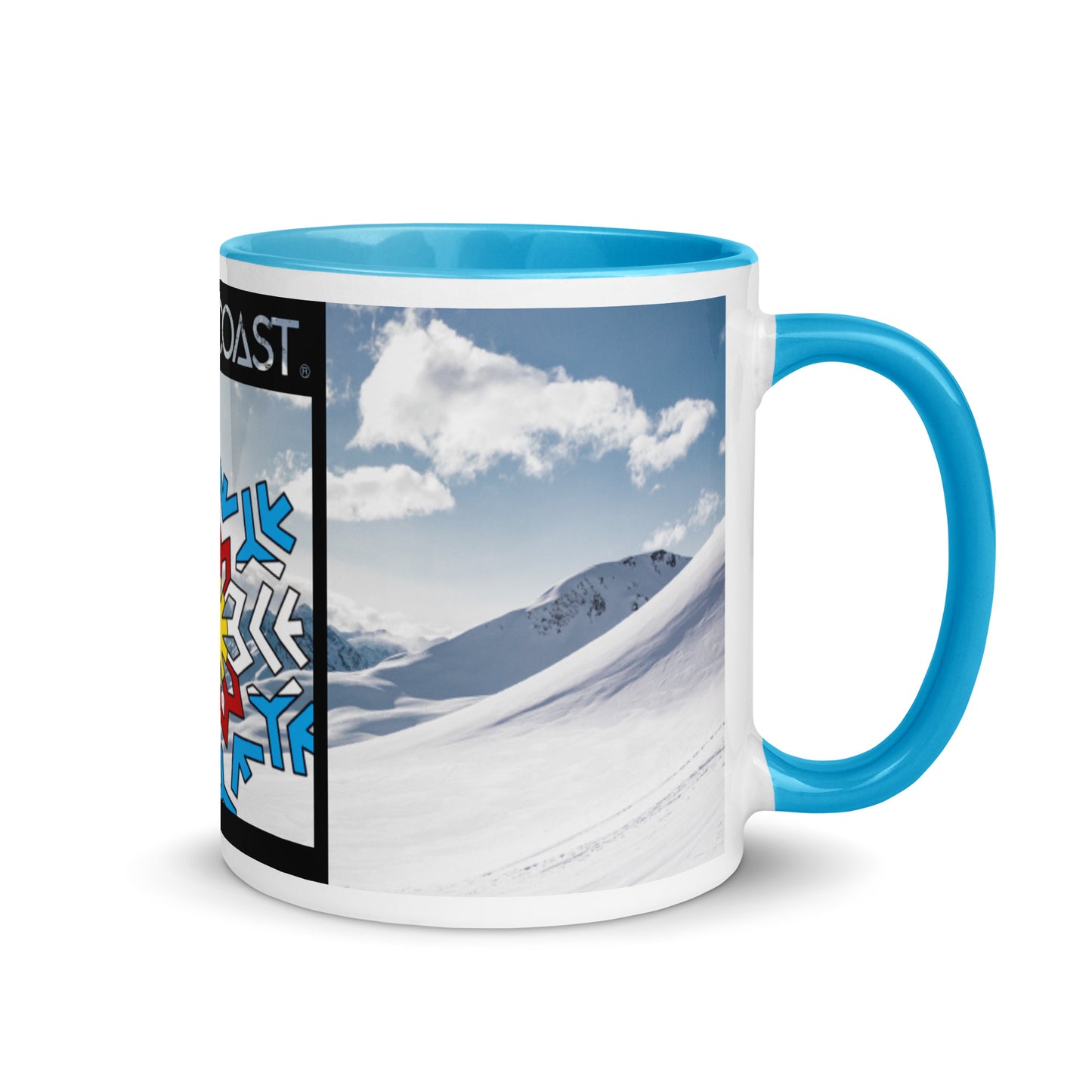Snow Coast Light Blue Mountain Mug